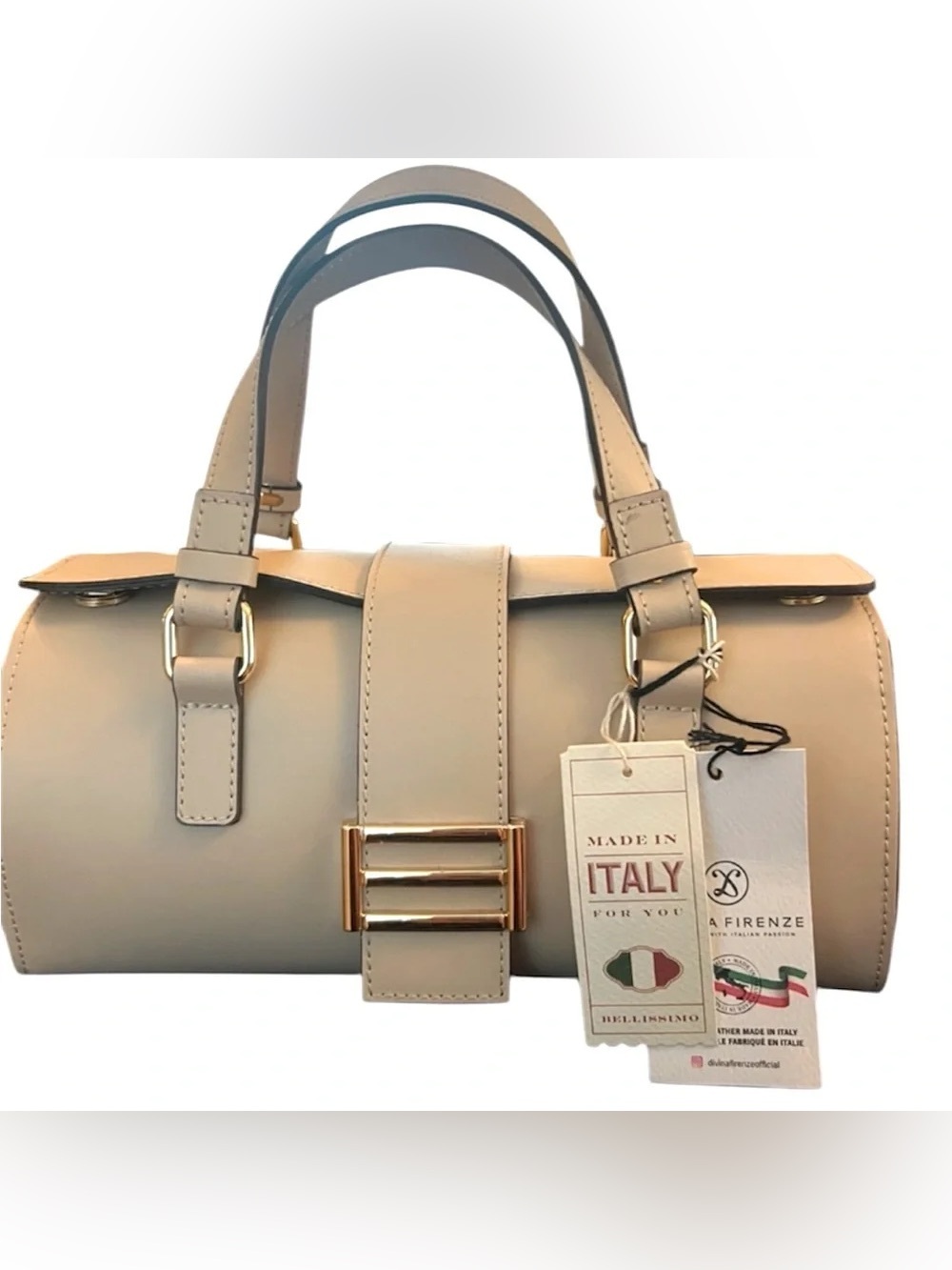 Divina Firenze Beige East West Bag